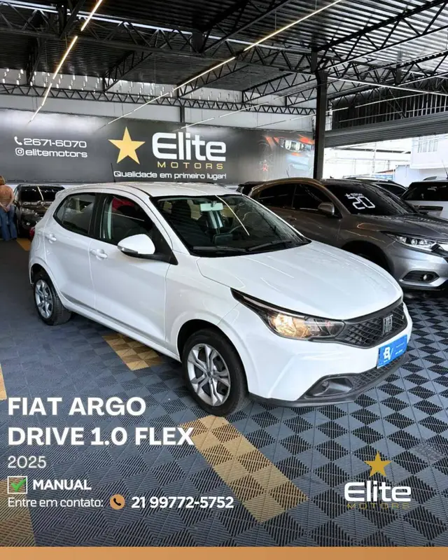 Carro Fiat Argo 2025 Drive 1.0