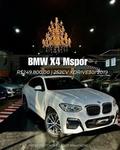 Carro BMW X4 2019 2.0 xDrive30i M Sport (Aut)