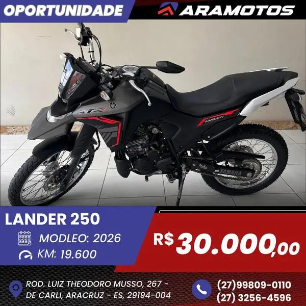 Moto Yamaha XTZ 250 Lander 2025 Connected