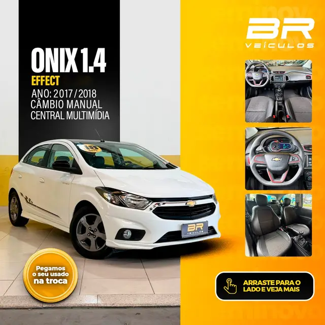 Carro Chevrolet Onix 2018 1.4 Effect SPE/4
