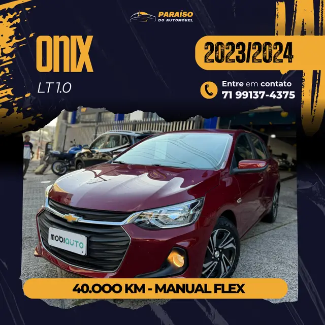 Carro Chevrolet Onix 2024 LT 1.0