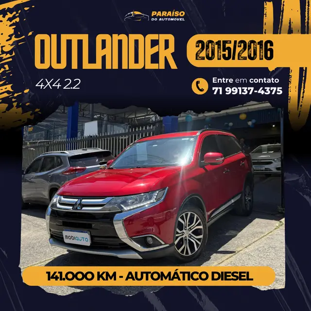 Carro Mitsubishi Outlander 2016 2.2 DI-D 4WD (Aut)