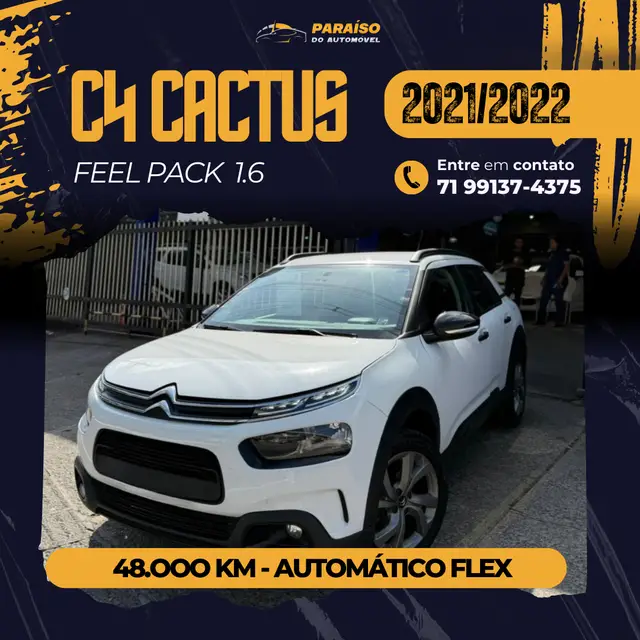 Carro Citroën C4 Cactus 2022 1.6 Feel (Aut) (Flex)