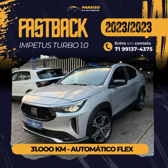 Carro Fiat Fastback 2023 Impetus Turbo 200 (Flex) (Aut)