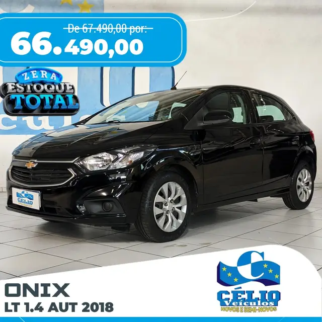 Carro Chevrolet Onix 2018 1.4 LT SPE/4 (Aut)