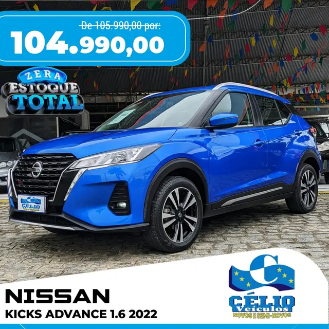 Carro Nissan Kicks 2022 Advance 1.6