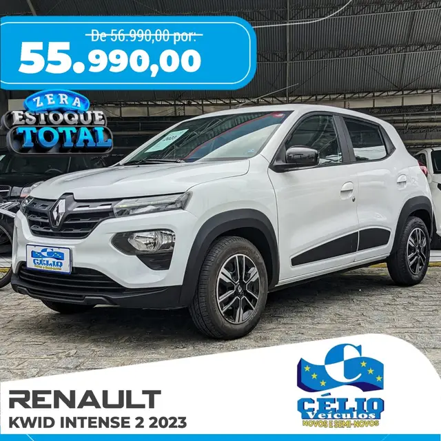 Carro Renault Kwid 2023 Intense 1.0 12v SCe (Flex)
