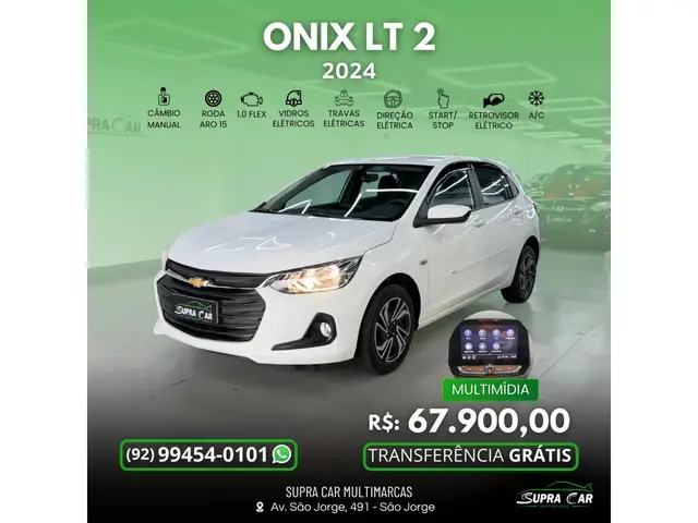 Carro Chevrolet Onix Plus 2024 LT 1.0