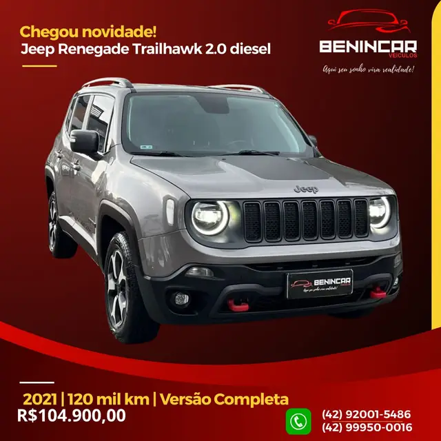 Carro Jeep Renegade 2021 Trailhawk 2.0 TDI 4x4 (Aut)
