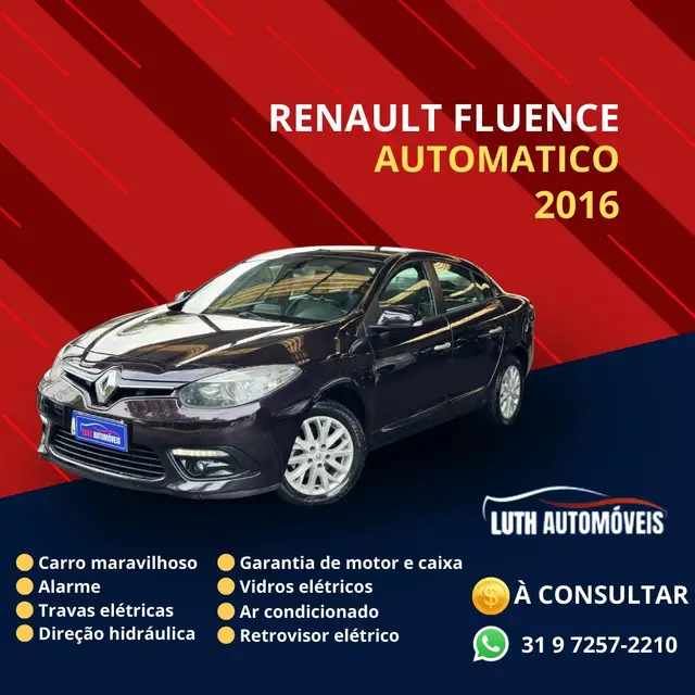 Carro Renault Fluence 2016 2.0 16V Dynamique Plus X-Tronic (Flex)