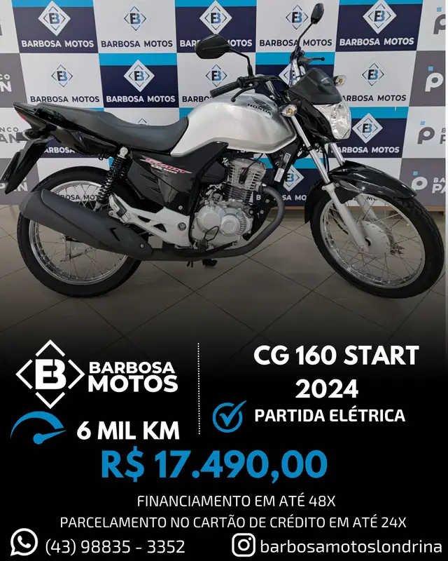 Moto Honda CG 160 2024 Start