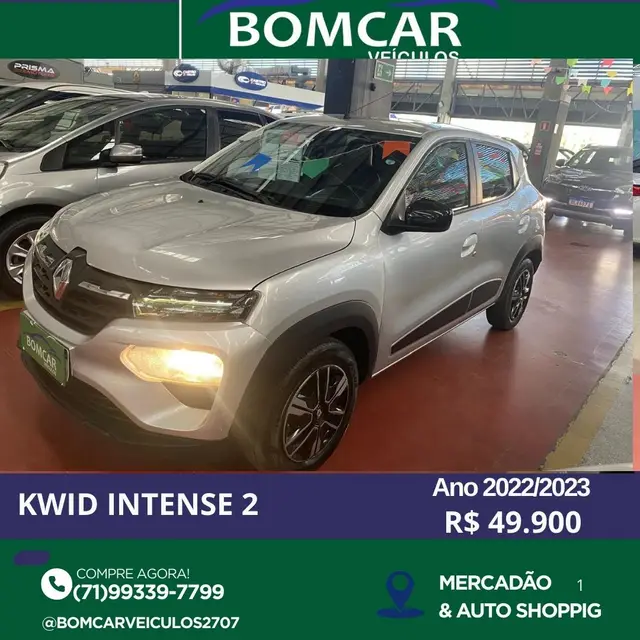 Carro Renault Kwid 2023 Intense 1.0 12v SCe (Flex)