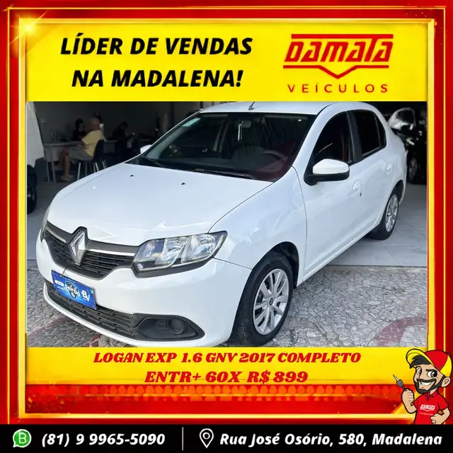Carro Renault Logan 2017 Expression 1.6 16V SCe (Flex)