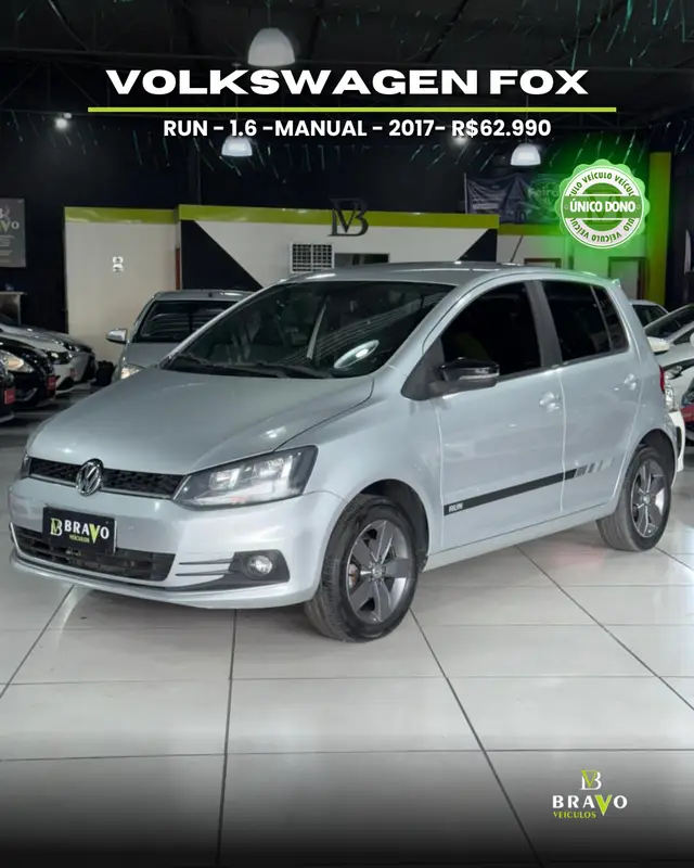 Carro Volkswagen Fox 2017 1.6 MSI Run (Flex)
