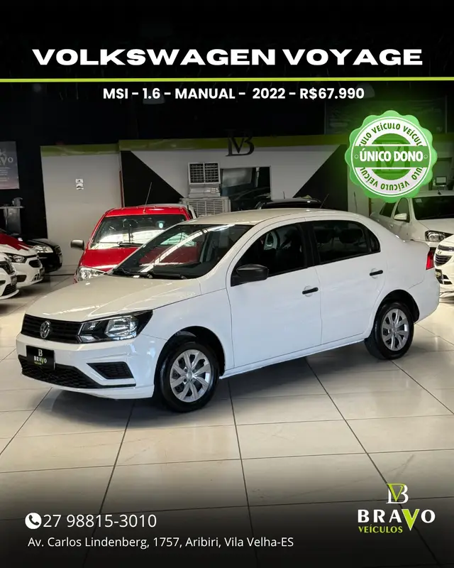 Carro Volkswagen Voyage 2022 1.6