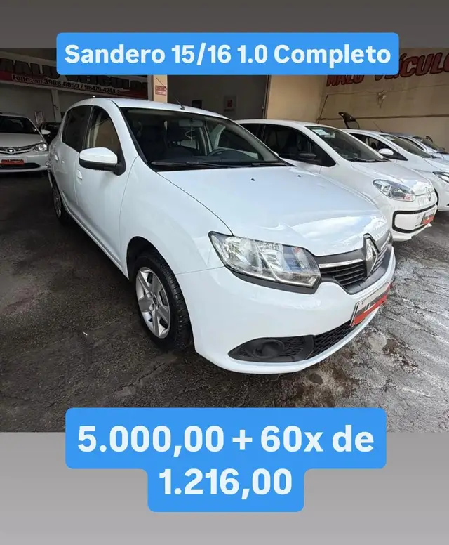 Carro Renault Sandero 2016 Expression 1.0 16V (Flex)