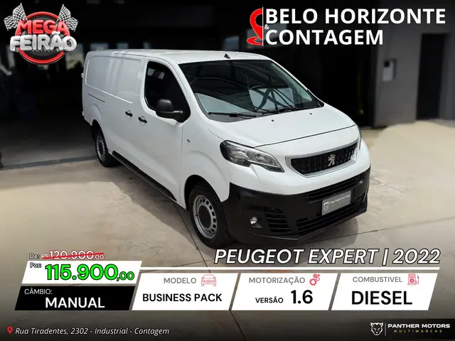 Carro Peugeot Expert 2022 Furgão 1.5 turbodiesel