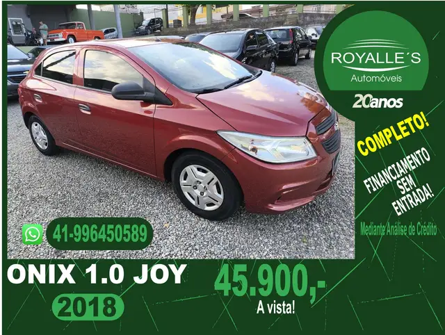Carro Chevrolet Onix 2018 1.0 Joy SPE/4