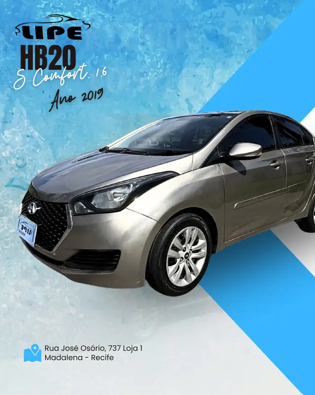 Carro Hyundai HB20S 2019 1.6 Comfort Plus (Flex)