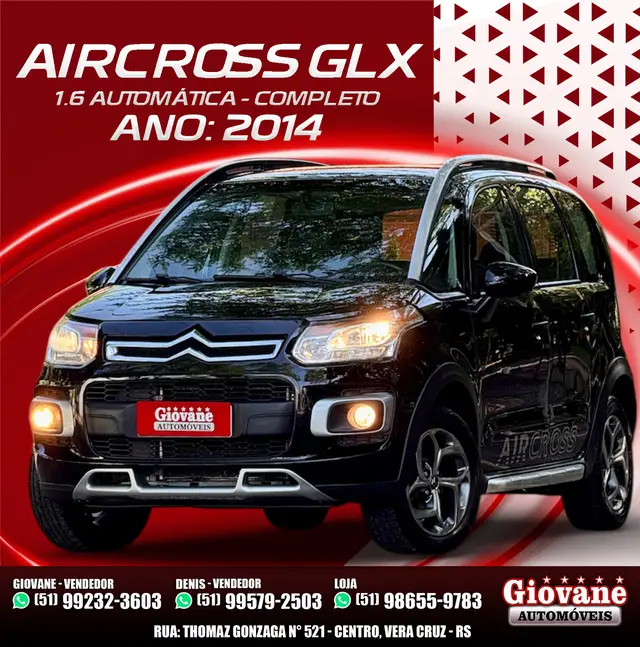 Carro Citroën Aircross 2014 GLX 1.6 16V (Flex) (aut)