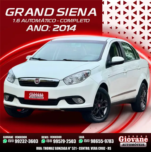 Carro Fiat Grand Siena 2014 Essence 1.6 16V (Flex)
