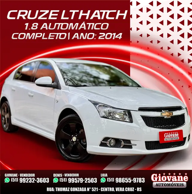Carro Chevrolet Cruze Sport6 2014 LT 1.8 16V Ecotec (Flex)