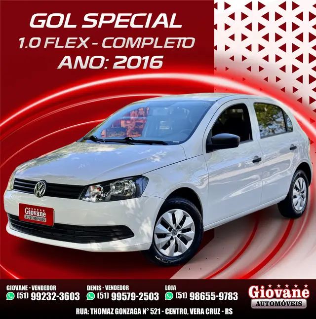 Carro Volkswagen Gol 2016 1.0 TEC Special (Flex) 2p