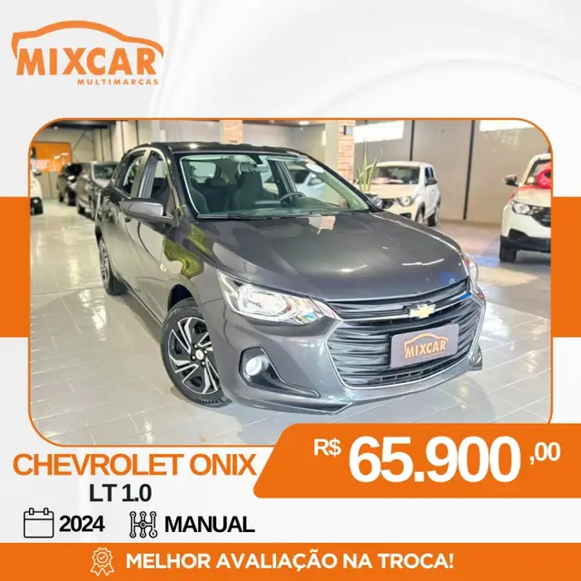 Carro Chevrolet Onix 2024 LT 1.0