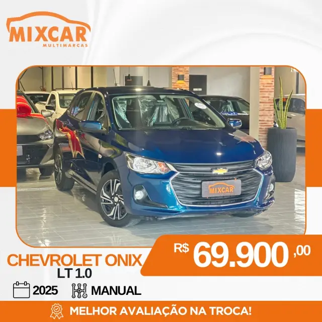 Carro Chevrolet Onix 2025 LT 1.0
