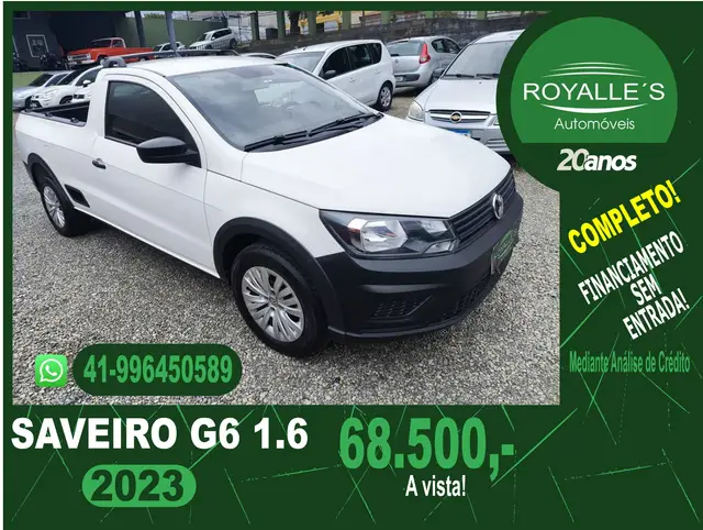 Carro Volkswagen Saveiro 2023 Robust 1.6 MSI CS (Flex)