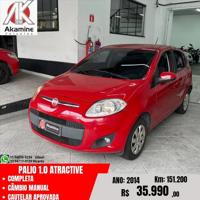 Carro Fiat Palio 2014 Attractive 1.0 8V (Flex)