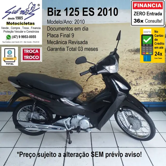 Moto Honda Biz 125 2010 Biz 125 ES