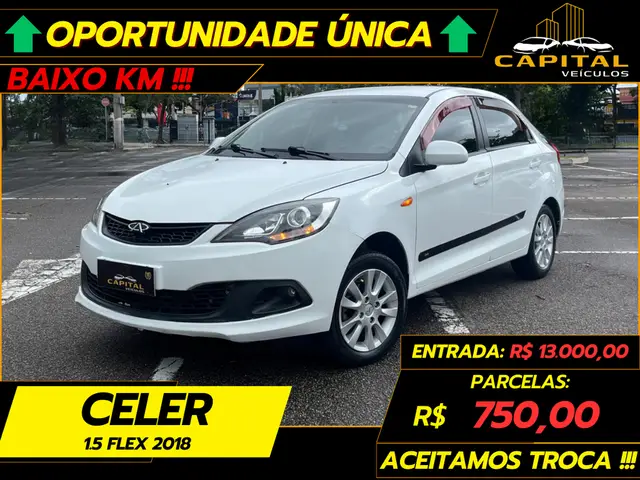 Carro CAOA Chery Celer 2018 Sedan 1.5 16V (Flex)