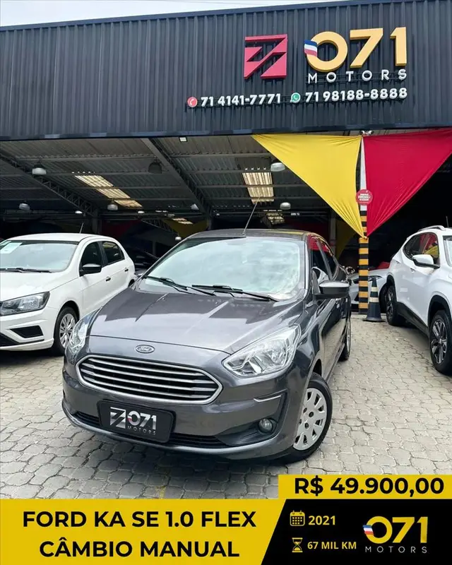 Carro Ford Ka Sedan 2021 SE Plus 1.0 (Flex)