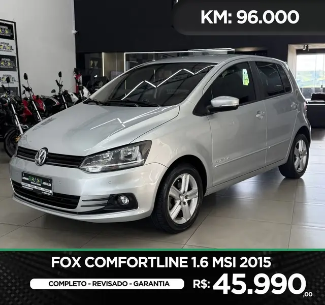 Carro Volkswagen Fox 2015 Comfortline 1.6 MSI (Flex)