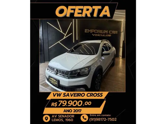 Carro Volkswagen Saveiro 2017 Cross 1.6 16v MSI CD (Flex)