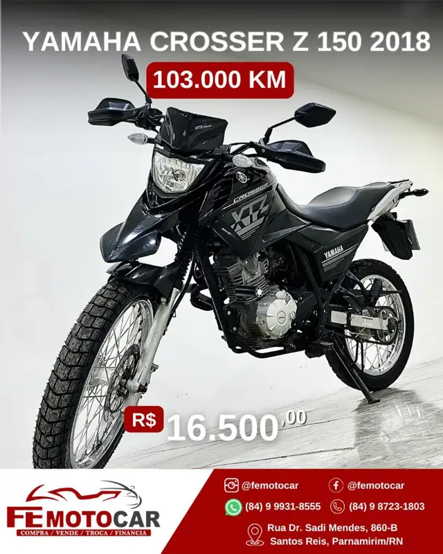 Moto Yamaha XTZ 150 Crosser 2018 Z