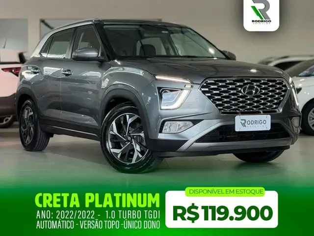 Carro Hyundai Creta 2022 Platinum 1.0 Turbo (Aut) (Flex)