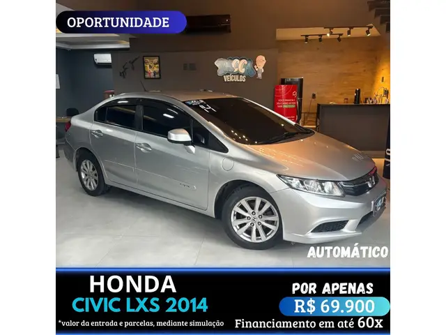 Carro Honda Civic 2014 New  LXS 1.8 16V i-VTEC (Flex)