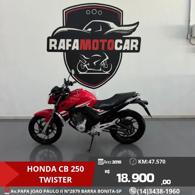 Moto Honda CB 250F Twister 2018 (ABS)