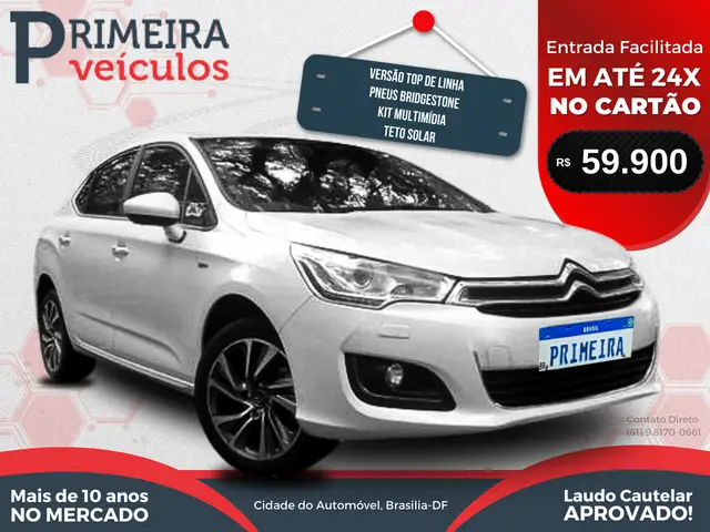 Carro Citroën C4 Lounge 2017 Tendance 1.6 THP (Flex) (Aut)