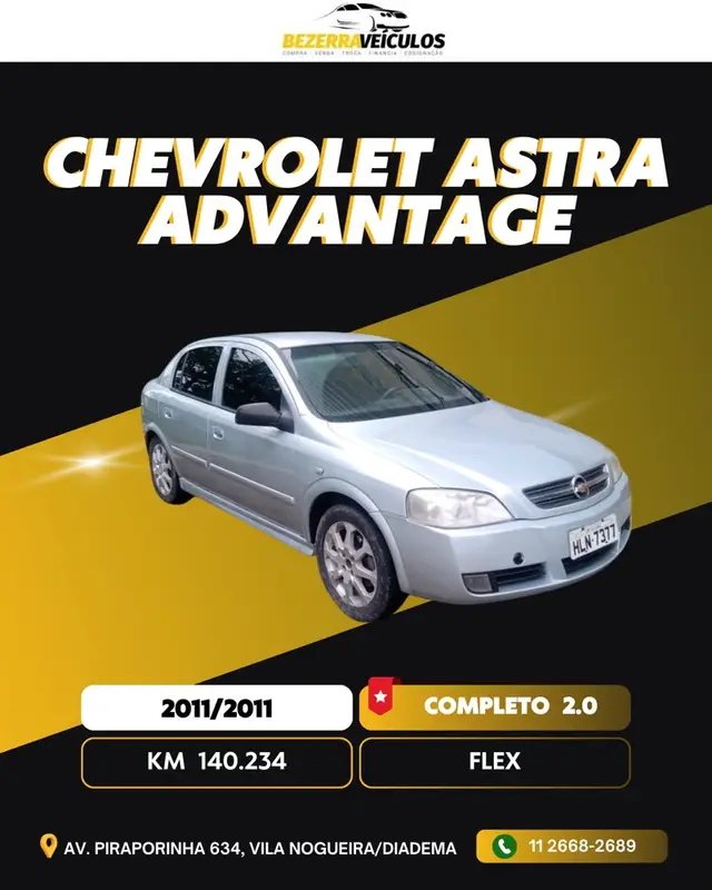 Carro Chevrolet Astra Hatch 2011 Advantage 2.0 (Flex)