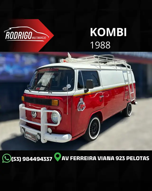 Carro Volkswagen Kombi 1988 Standard 1.6 (nova série)