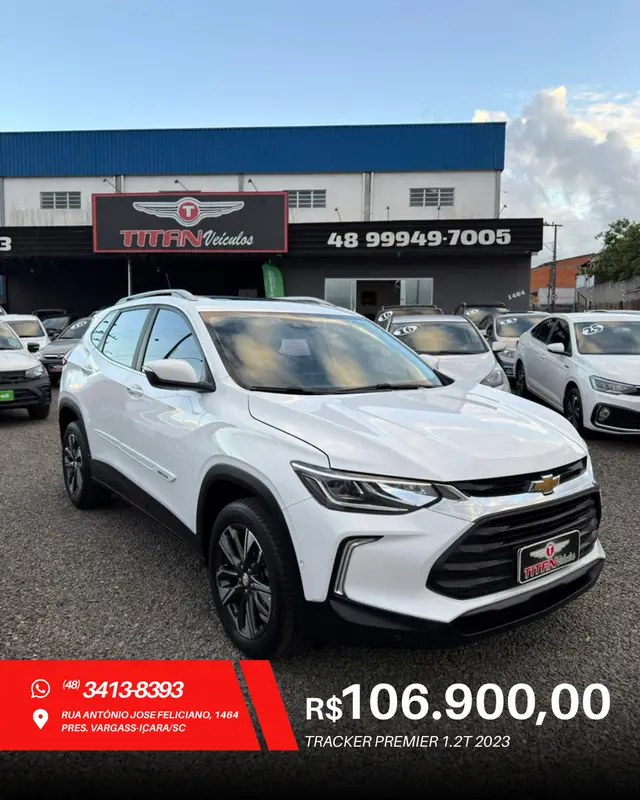 Carro Chevrolet Tracker 2023 Premier 1.2 Turbo (Aut.)