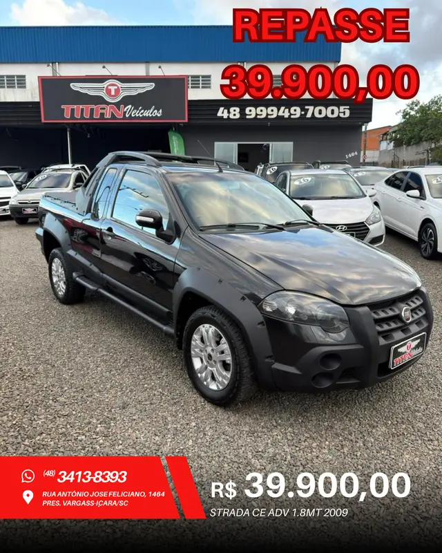 Carro Fiat Strada 2009 Trekking 1.8 8V (Flex)