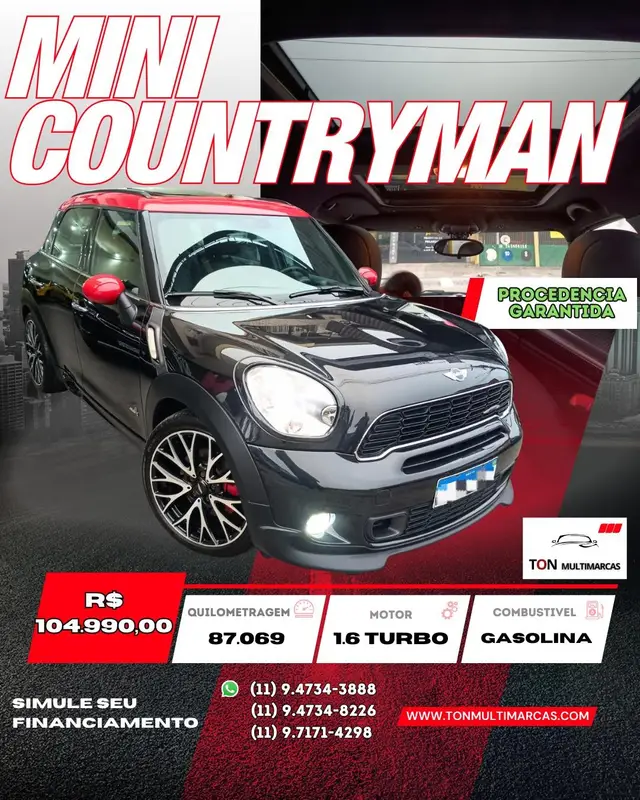 Carro MINI John Cooper Works 2015 Works ALL4 AWD 1.6