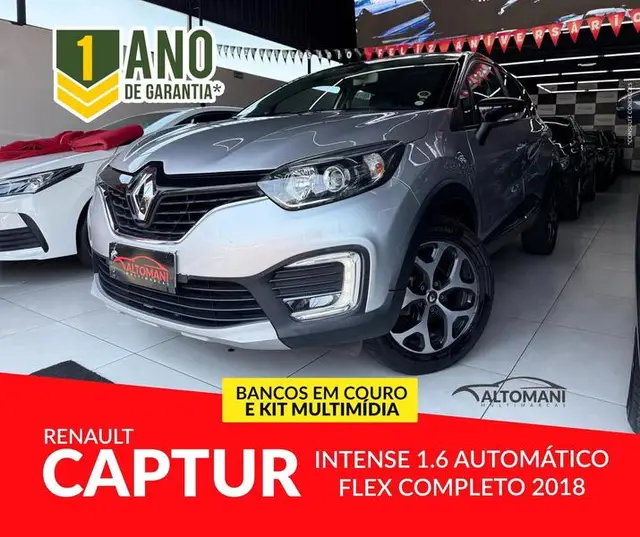 Carro Renault Captur 2018 Intense 1.6 16v SCe CVT (Flex)