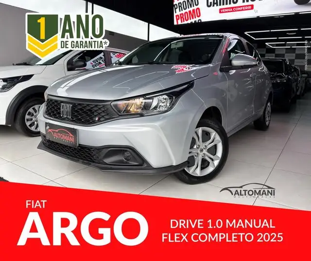 Carro Fiat Argo 2025 Drive 1.0