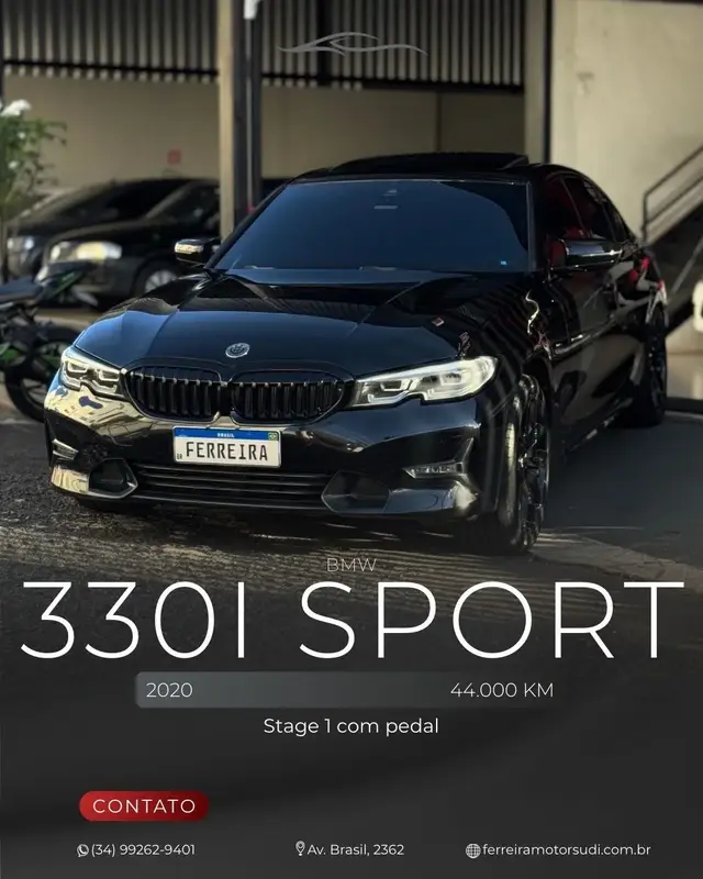 Carro BMW 330i 2020 2.0 Sport AT