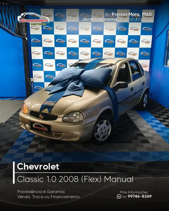 Carro Chevrolet Classic 2008 Corsa Sedan  Life 1.0 VHC (Flex)